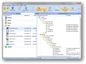 Total Uninstall – Änderungen installierter Programme