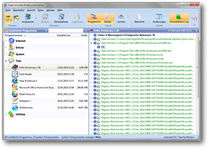 Total Uninstall – Deinstallations-Log